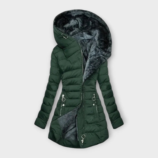 Zara / Chaquetón Forrado de Piel Sintética