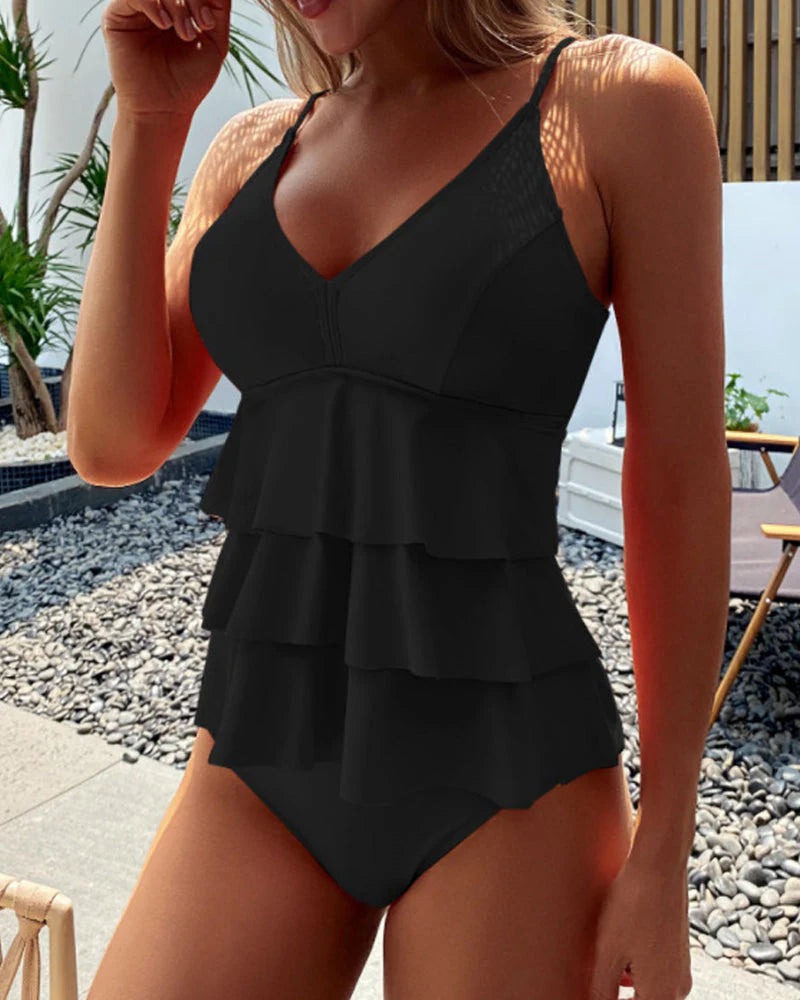 Volanira / Tankini dividido con volantes