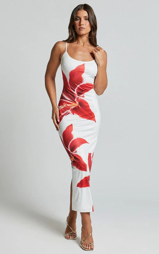 Valeria / Vestido Midi Floral