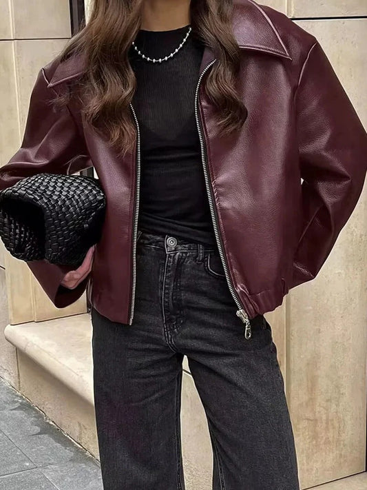 Borgoña Nocturna/ Chaqueta Elegante
