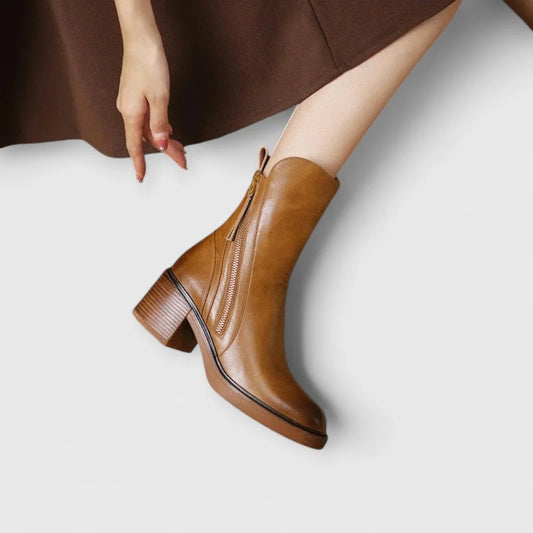 Aveline™ / Botines elegantes de tacón cuadrado