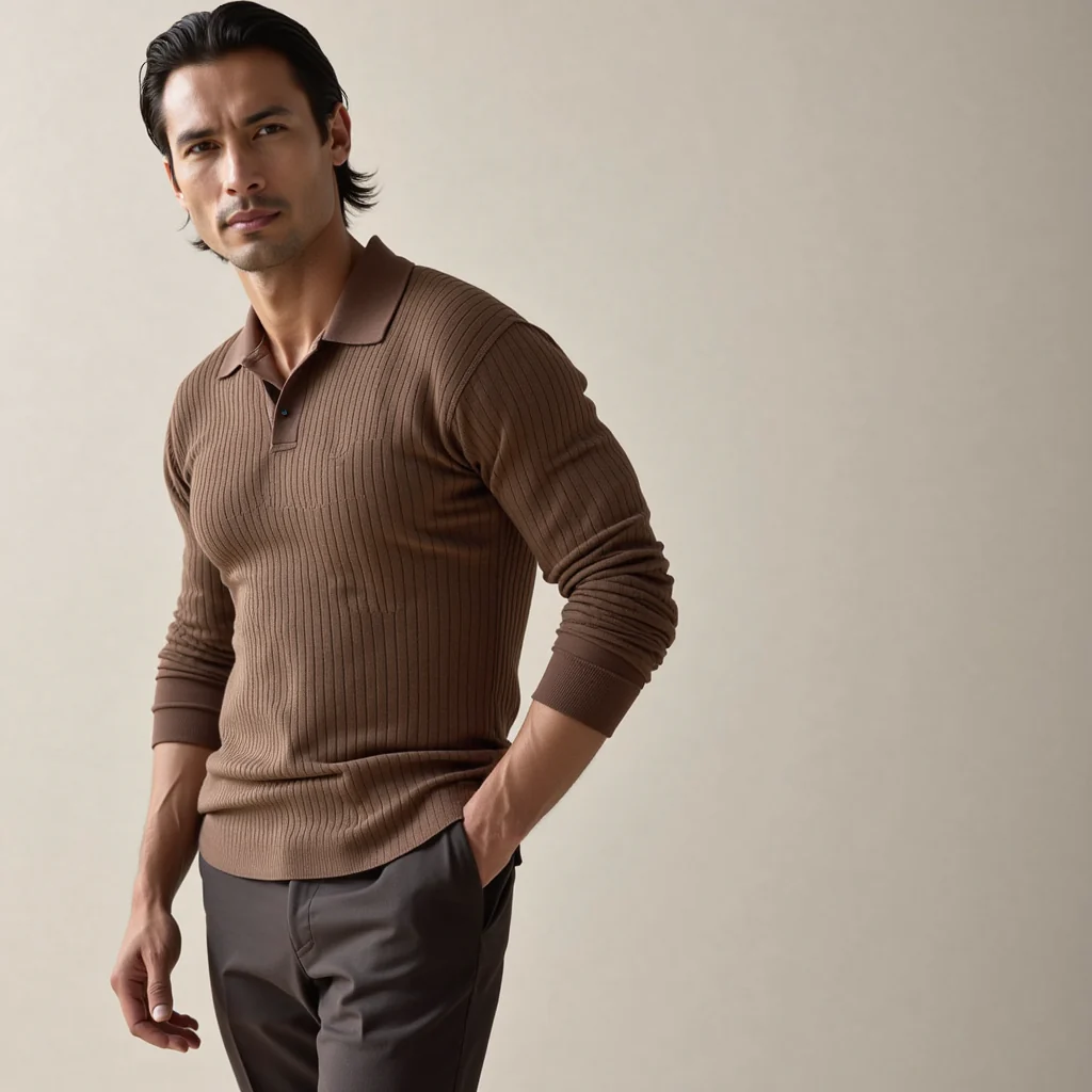 Elias / Polo Slim Fit de Manga Larga