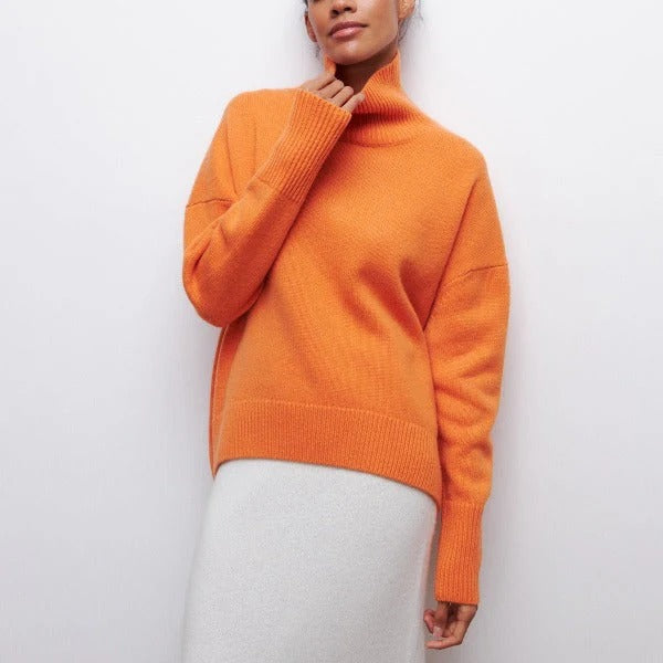Amalia / Jersey de punto con cuello vuelto