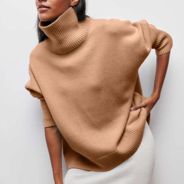 Amalia / Jersey de punto con cuello vuelto
