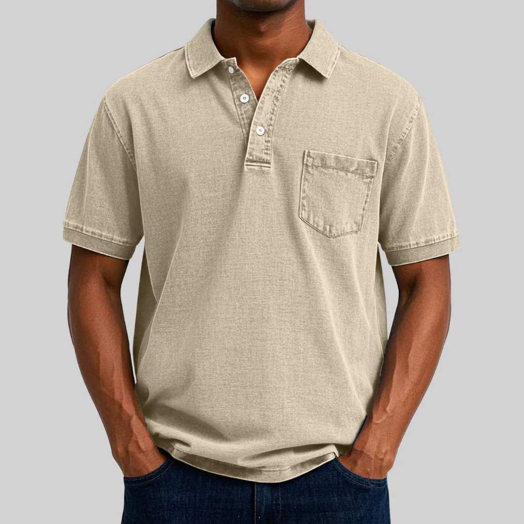 Dorian / Polo de Algodón Estilo Slim