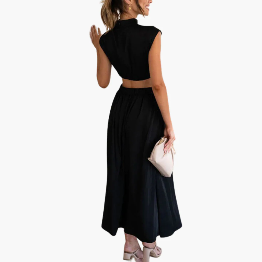 Marlene / Vestido plisado elegante