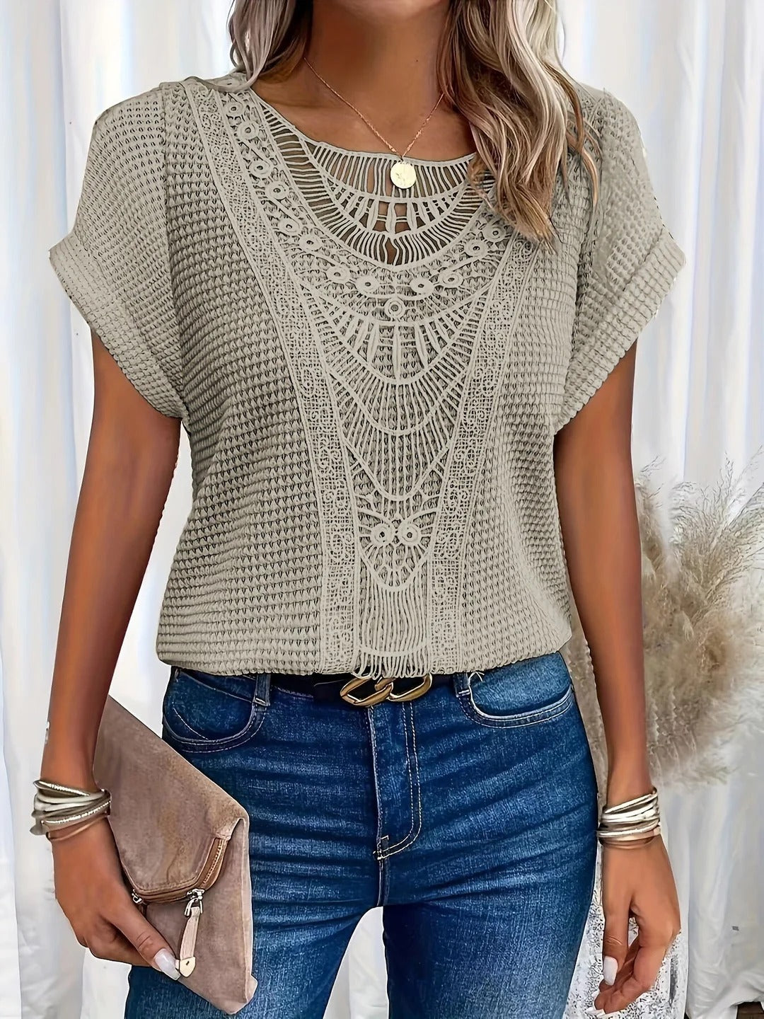Luar / Blusa Bohemia de Encaje