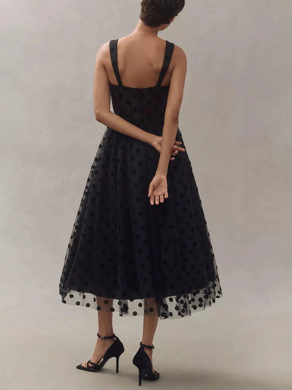 Valentina / Vestido Midi con Lunares