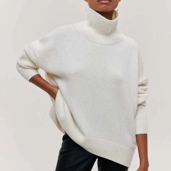 Amalia / Jersey de punto con cuello vuelto