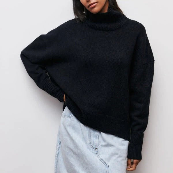 Amalia / Jersey de punto con cuello vuelto