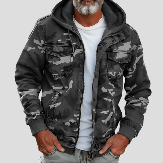 Bruno / Chaqueta Cargo con Capucha