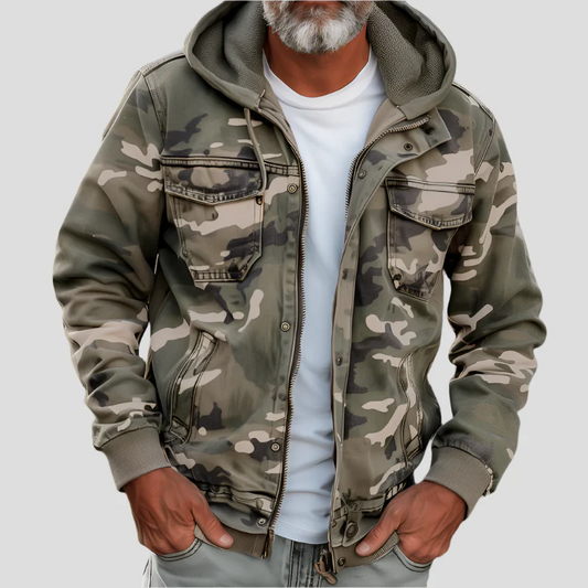Bruno / Chaqueta Cargo con Capucha