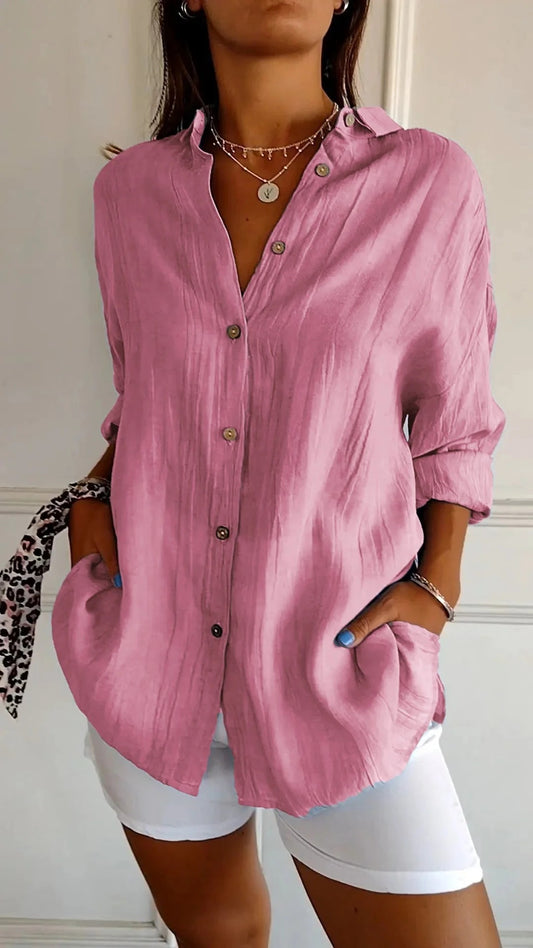 Nora / Camisa de escote fruncido