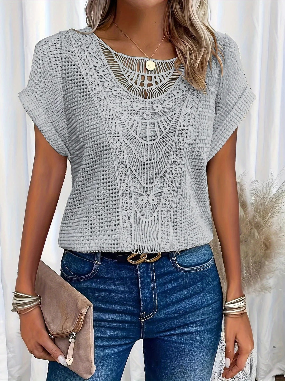 Luar / Blusa Bohemia de Encaje