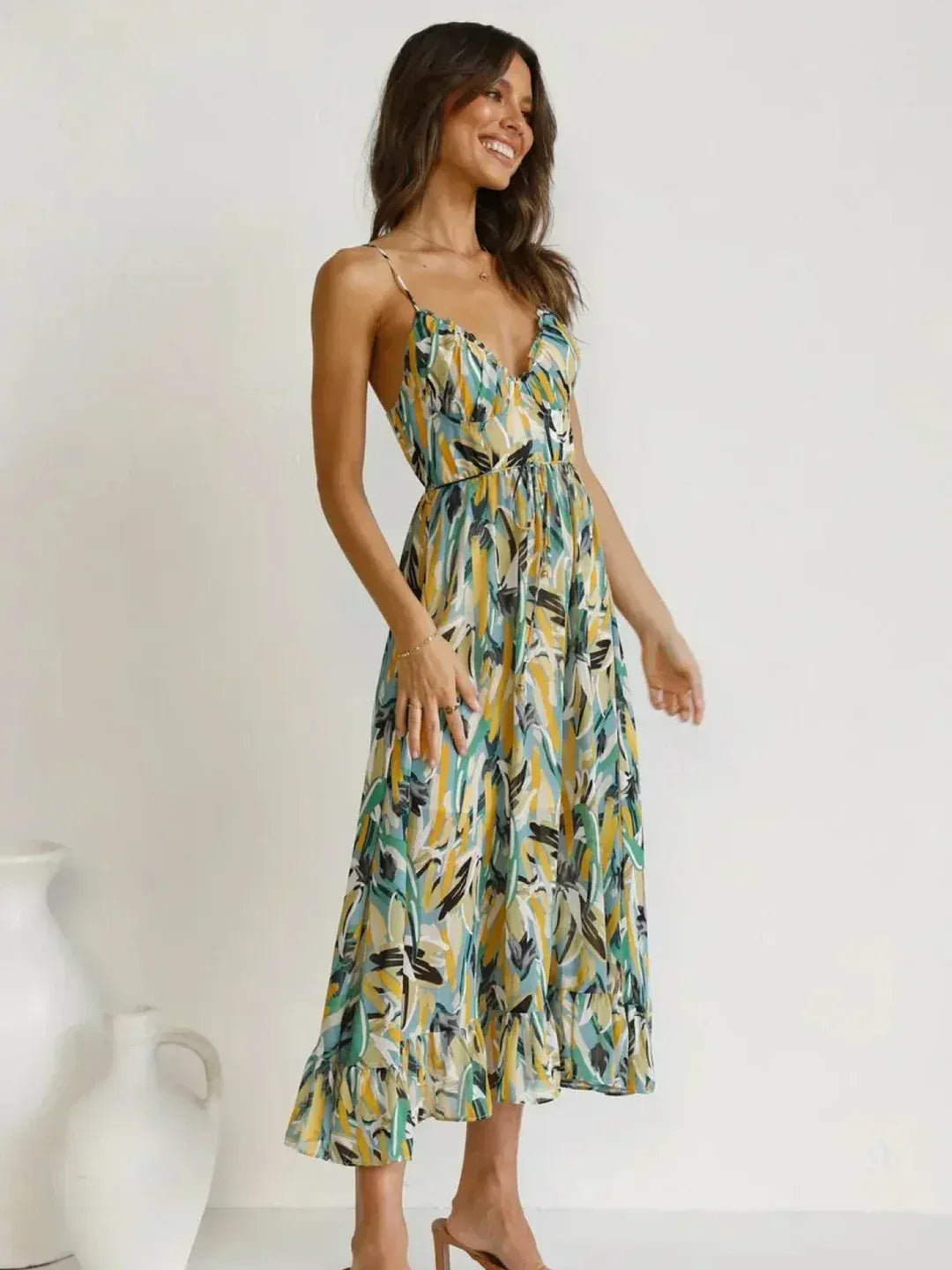 Chiara / Vestido Midi Colorido