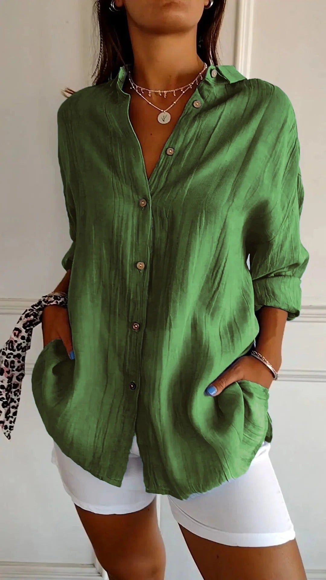 Nora / Camisa de escote fruncido