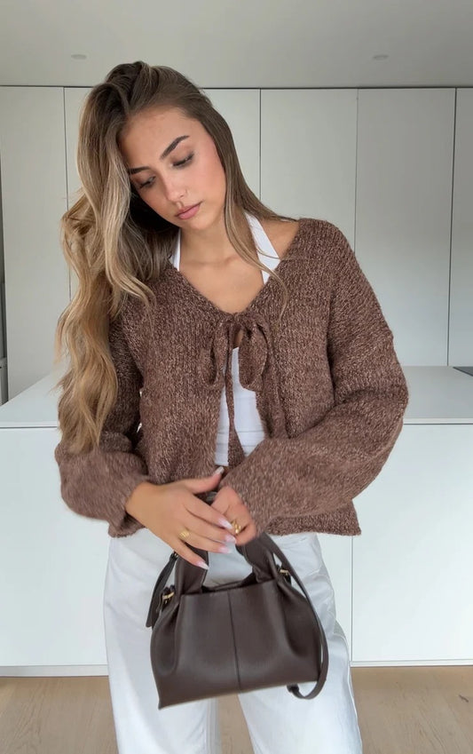 Cárdigan Brown Velvet