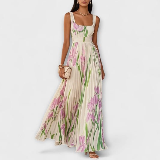 Ylena / Vestido floral sin mangas para mujer
