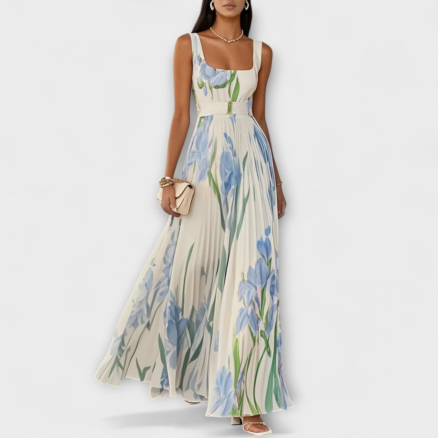 Ylena / Vestido floral sin mangas para mujer