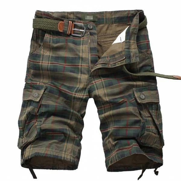 Ravello / Bermudas Vintage a Cuadros con Bolsillos