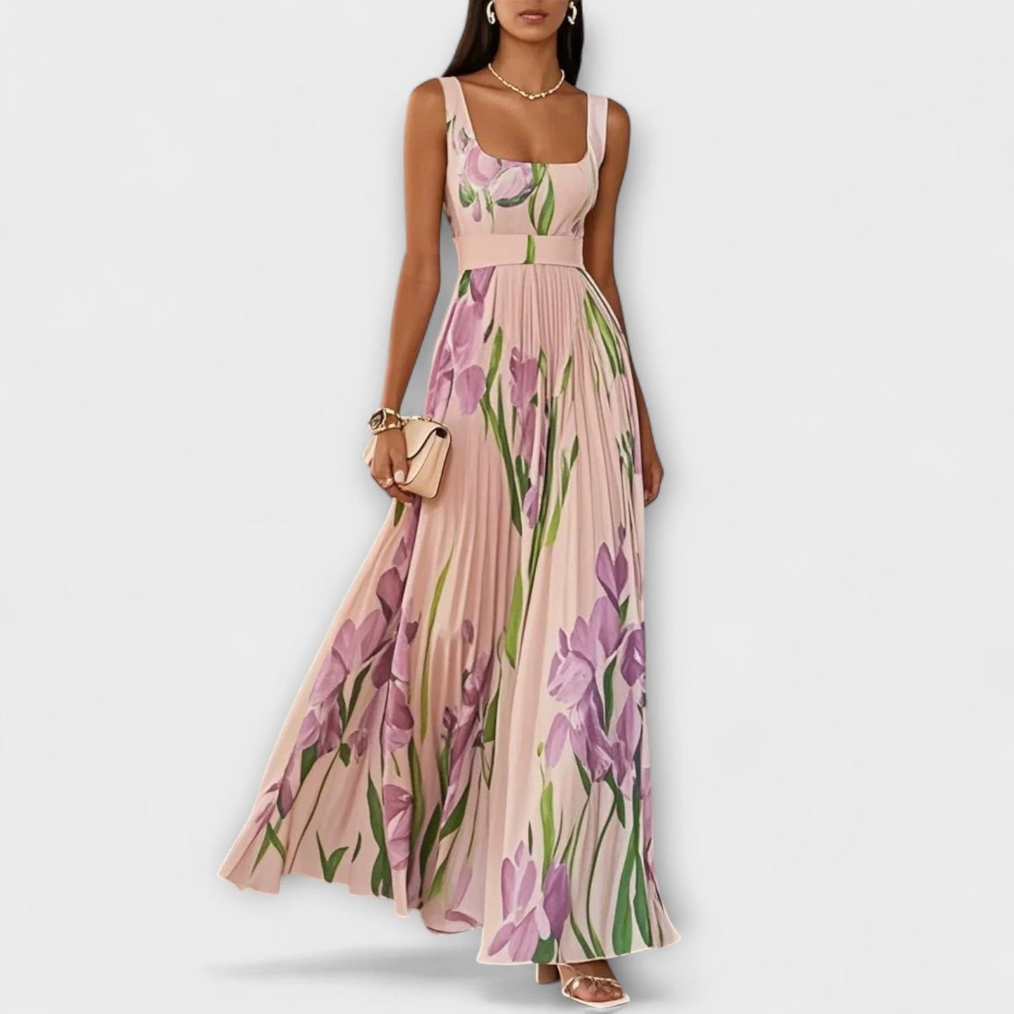 Ylena / Vestido floral sin mangas para mujer