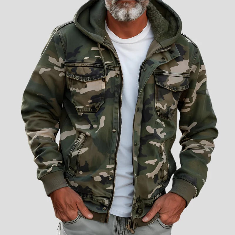 Bruno / Chaqueta Cargo con Capucha
