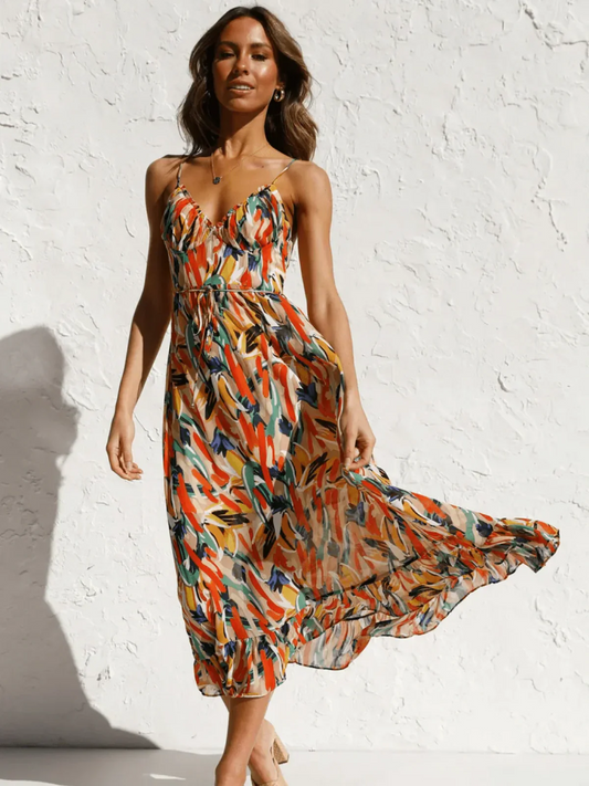 Chiara / Vestido Midi Colorido