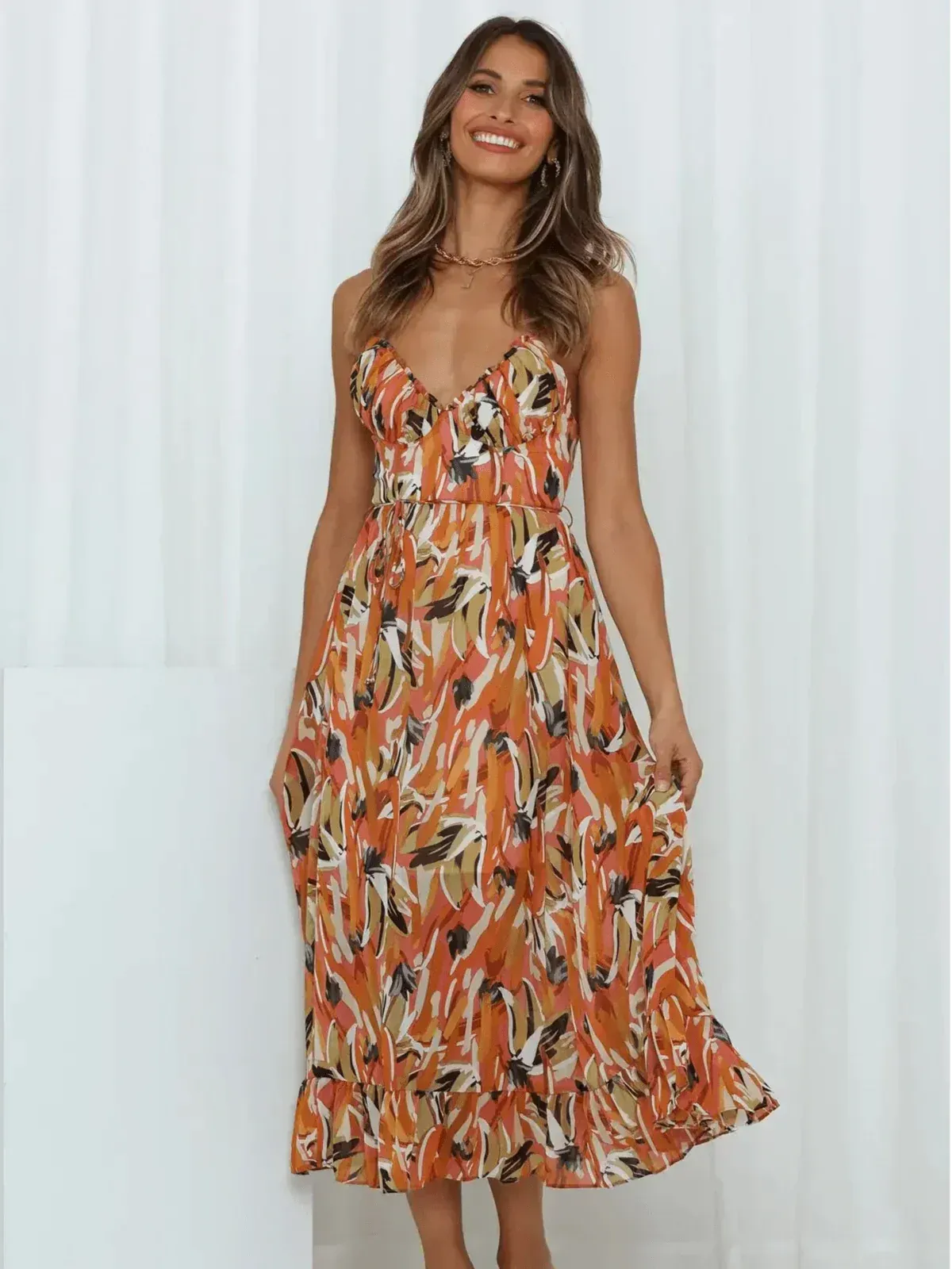 Chiara / Vestido Midi Colorido