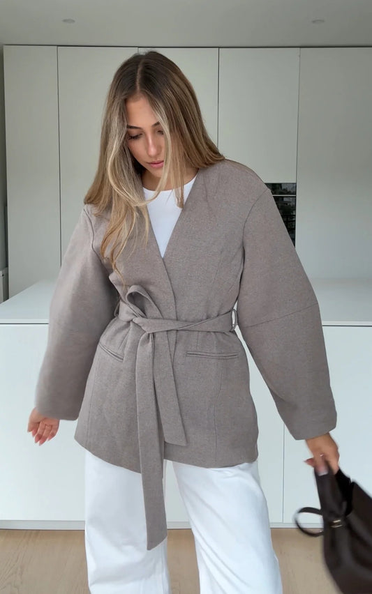 Abrigo Silver Velvet