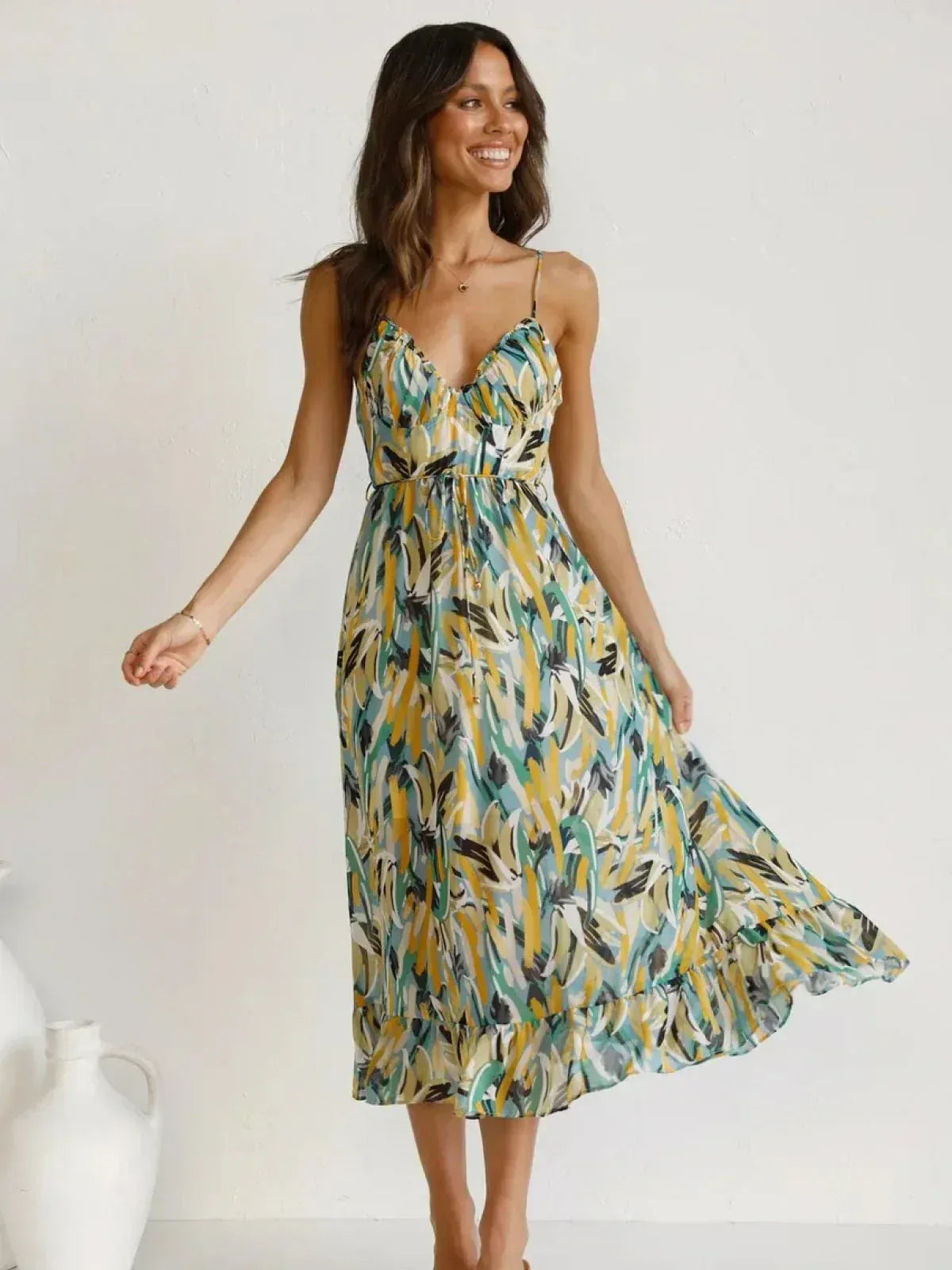 Chiara / Vestido Midi Colorido