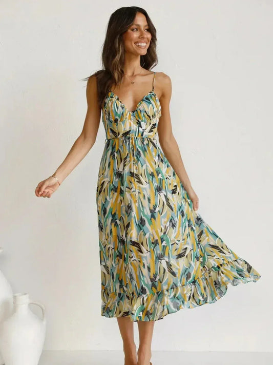 Chiara / Vestido Midi Colorido
