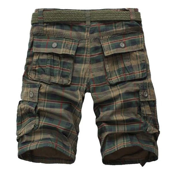 Ravello / Bermudas Vintage a Cuadros con Bolsillos