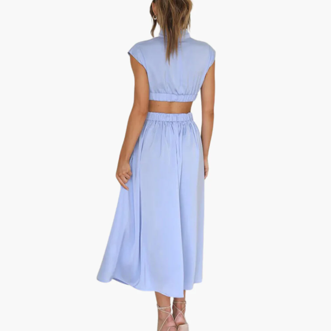 Marlene / Vestido plisado elegante