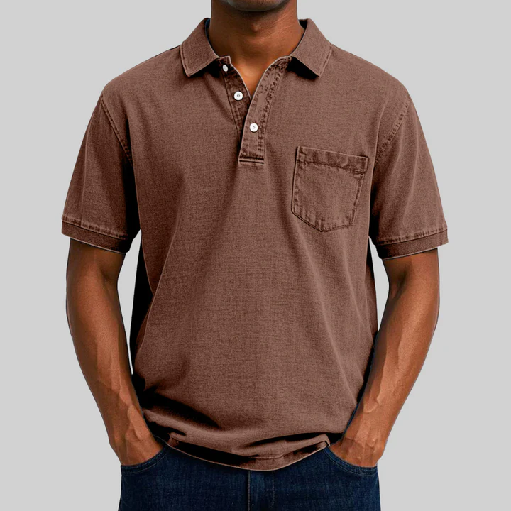 Dorian / Polo de Algodón Estilo Slim