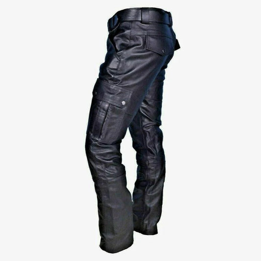 Claudio / Pantalones Slim de Hombre Estilo Vintage con Múltiples Bolsillos