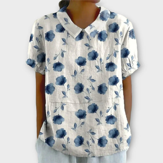 Amara / Blusa Casual Elegante con Estampado Floral
