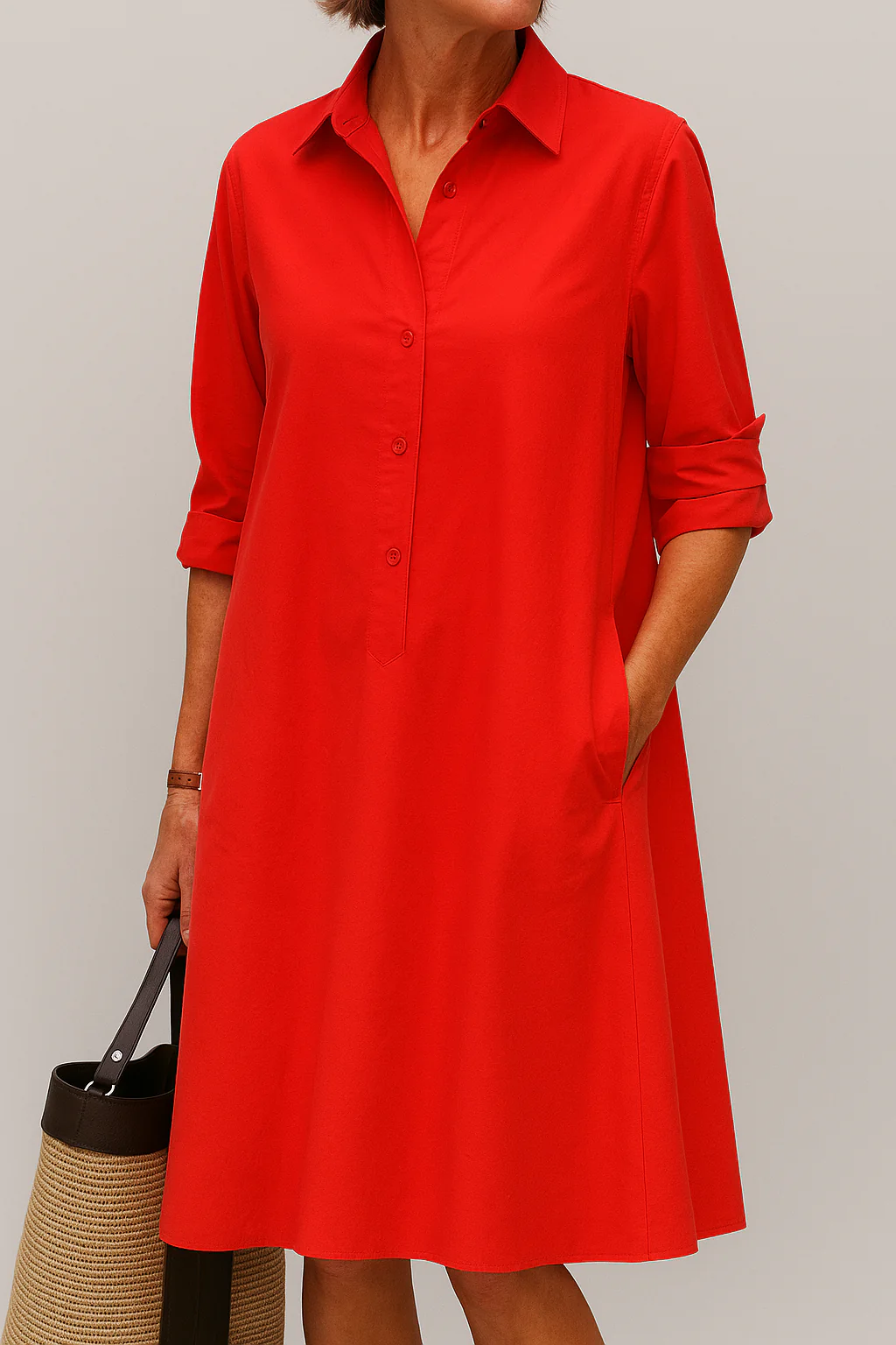 Lara / Vestido Camisero con Botones