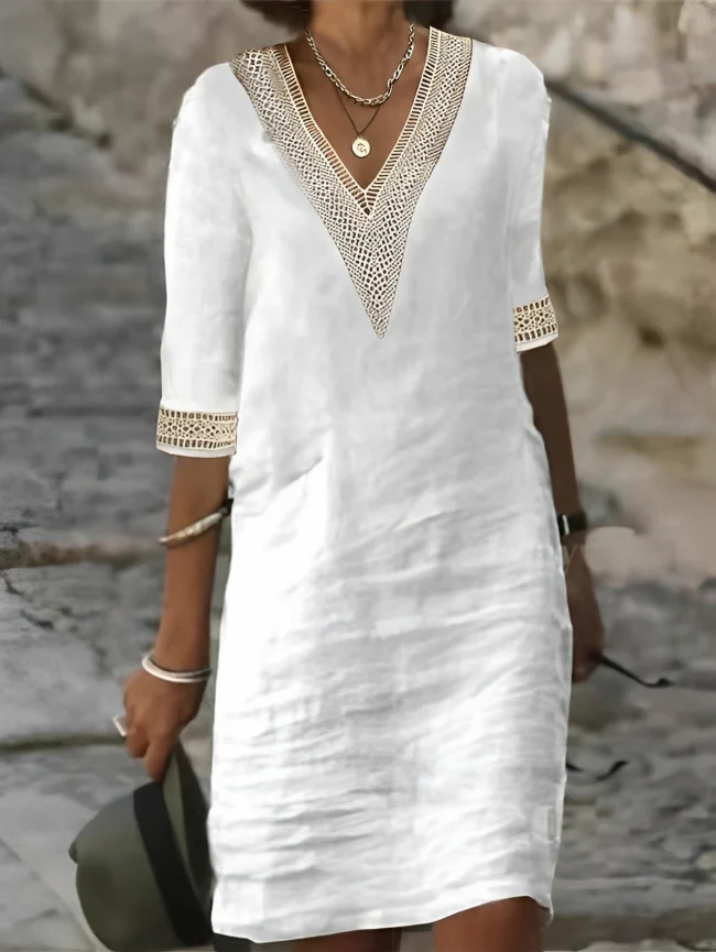 Noa / Vestido de lino y algodón