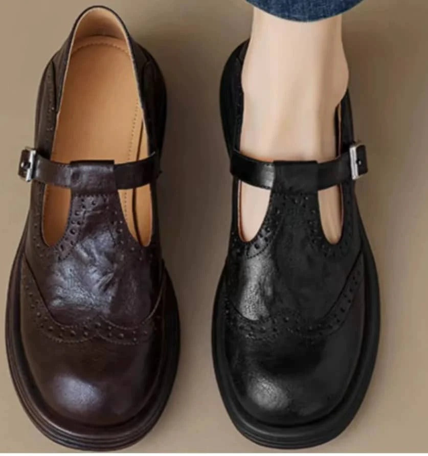 Naima / Mary Janes de cuero elegantes