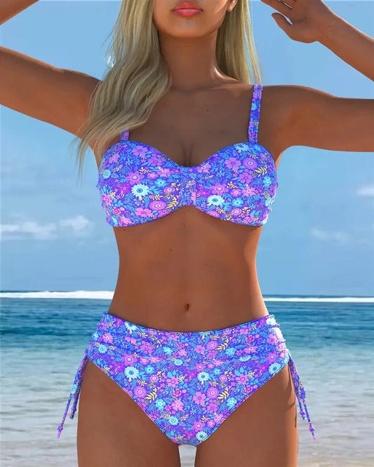 Florina / Traje de baño de dos piezas con estampado floral
