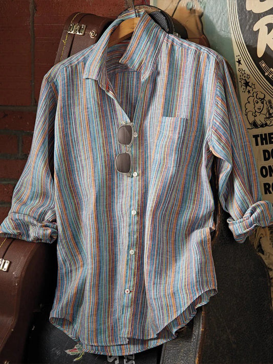 Harper / Camisa Retro con Rayas
