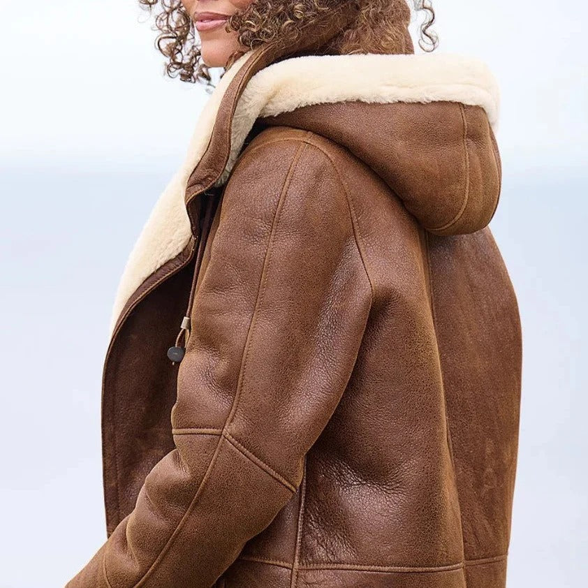 Sofía / Chaqueta larga con capucha