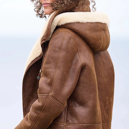 Sofía / Chaqueta larga con capucha
