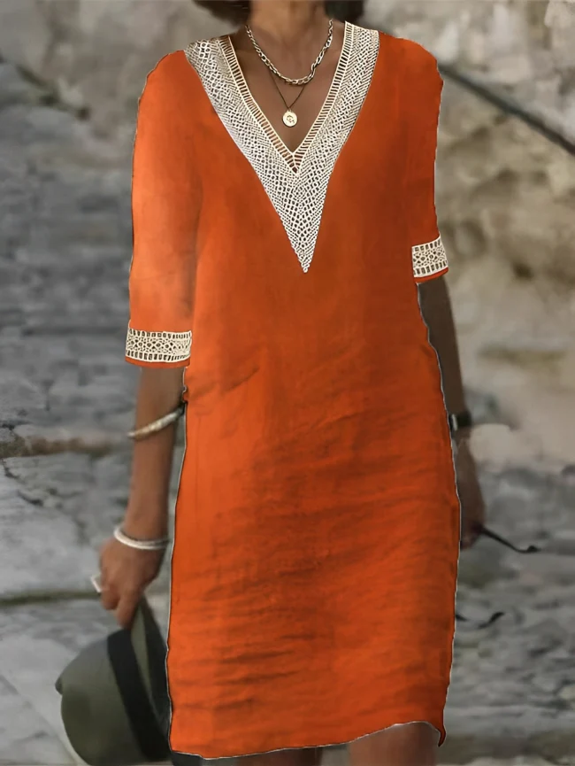 Noa / Vestido de lino y algodón