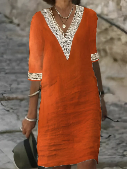 Noa / Vestido de lino y algodón