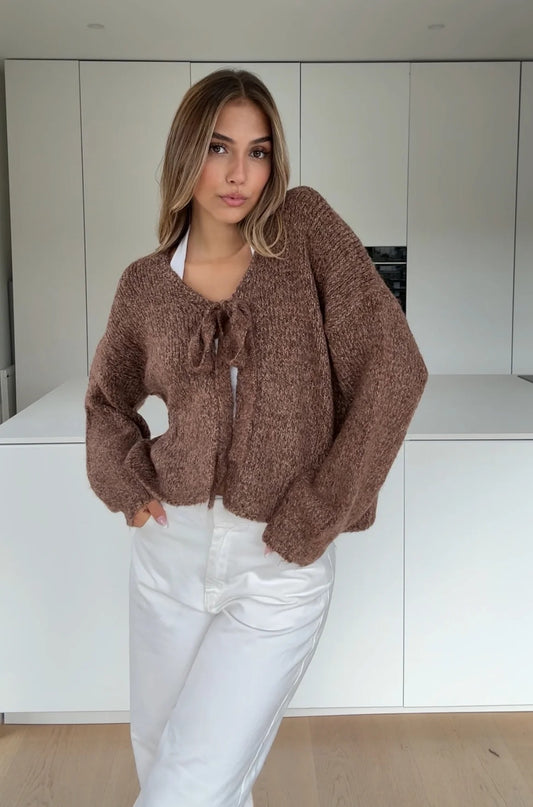 Cárdigan Brown Velvet