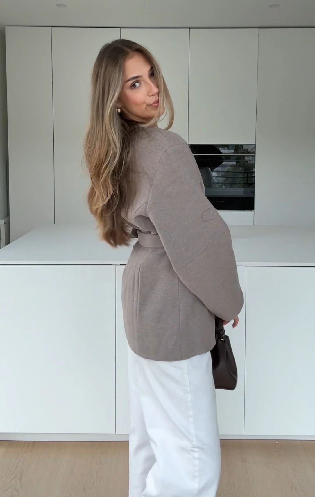 Abrigo Silver Velvet