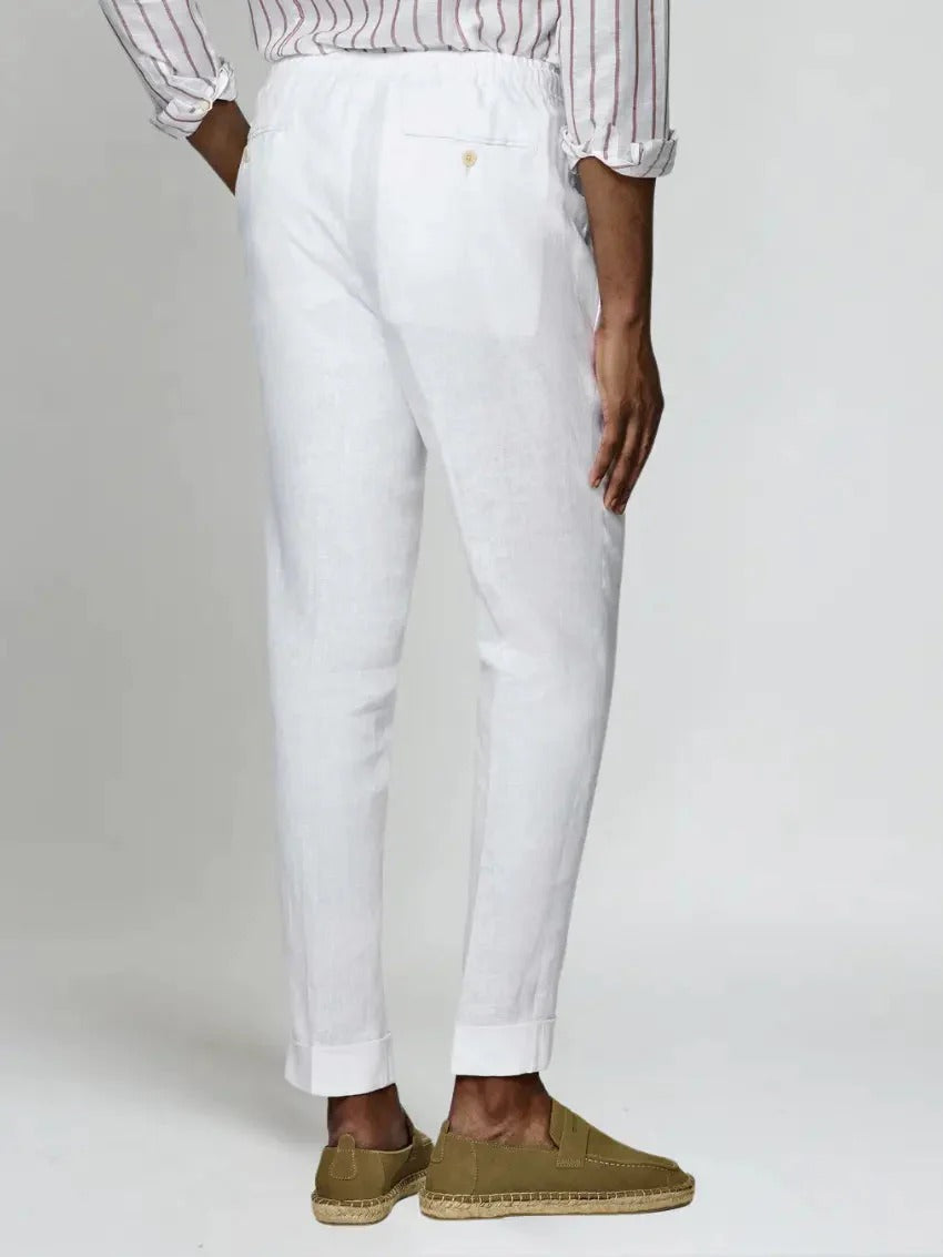 Brisa Blanca / Pantalón de Lino Fresco y Veraniego