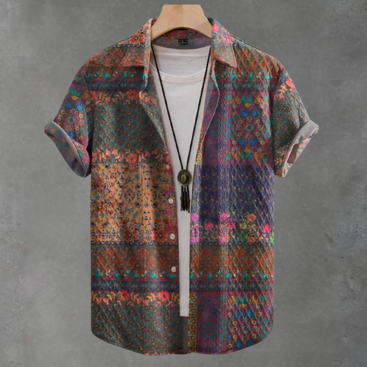 Bruno / Camisa elegante de tejido Jacquard