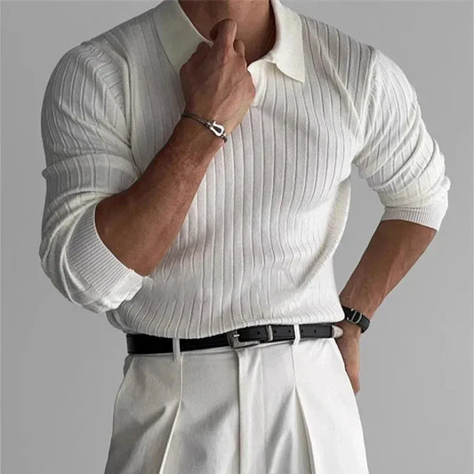 Elias / Polo Slim Fit de Manga Larga